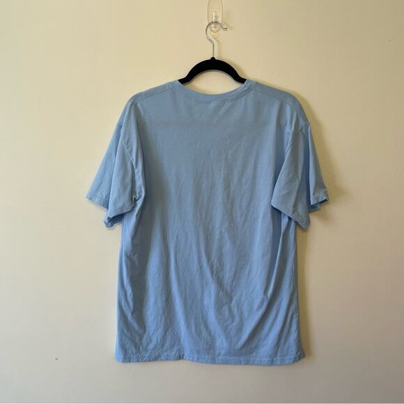 Xhilaration L short sleeve t-shirt blue white knife warrior unique fighter - Picture 5 of 8